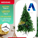 Árvore Natal Pinheiro Luxo | Decoração Volumosa e Elegante Sem Esforço