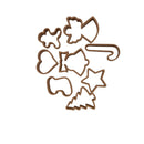 Kit Cortadores Festa Natalina | Crie Doces e Biscoitos Decorados com Magia | Kit com 8 peças