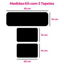 Kit Tapete Natal LuxoClean | Praticidade e Alegria para Receber a Família | Kit 3 Unidades